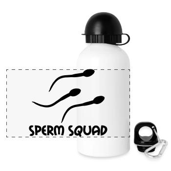sperm squad - Gourde panoramique avec couvercle 500 ml - blanc - Devant