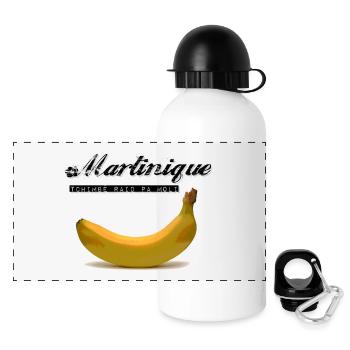 MARTINIQUE - Gourde panoramique avec couvercle 500 ml - blanc - Devant