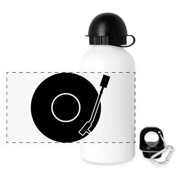 Vinyle Connexion - Gourde panoramique avec couvercle 500 ml - blanc - Devant