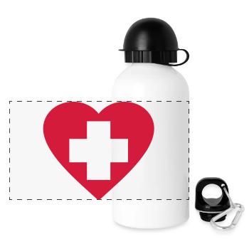 Medical__V075 - Panoramic Thermal Bottle with Lid 500 ml - white - Front