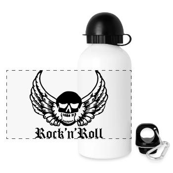 rock'n'roll - Panoramic Thermal Bottle with Lid 500 ml - white - Front