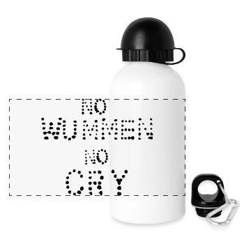 no wummen no cry - Panorama Trinkflasche mit Deckel 500 ml - Weiß - Vorne