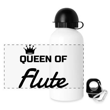 Flute - Flautist - Music - Musik - Musique - Panoramic Thermal Bottle with Lid 500 ml - white - Front