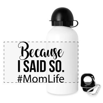 Mom Life - Gourde panoramique avec couvercle 500 ml - blanc - Devant