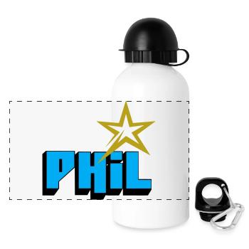 Phil - Panoramic Thermal Bottle with Lid 500 ml - white - Front