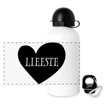 23 Dearest Heart Red - Panoramic Thermal Bottle with Lid 500 ml - white - Front