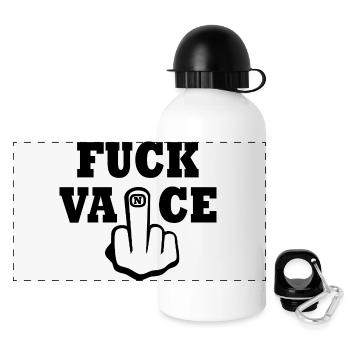 fuck vance - Gourde panoramique avec couvercle 500 ml - blanc - Devant