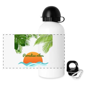 Stay_Positive - Panoramic Thermal Bottle with Lid 500 ml - white - Front