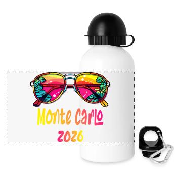 Lunettes de soleil Monte-Carlo 2026 - Gourde panoramique avec couvercle 500 ml - blanc - Devant