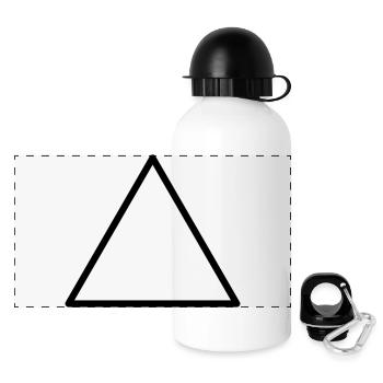 Triangle - Panoramic Thermal Bottle with Lid 500 ml - white - Front