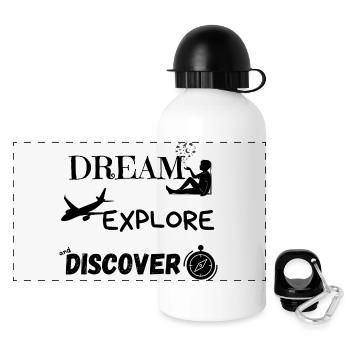 Rêve Explore et Découvre 1 - Gourde panoramique avec couvercle 500 ml - blanc - Devant