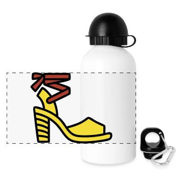 High Heel Shoe Fashion Italy Fashionista - Panoramic Thermal Bottle with Lid 500 ml - white - Front