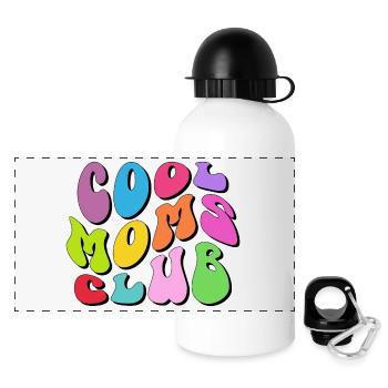 Club des mamans cool - Gourde panoramique avec couvercle 500 ml - blanc - Devant