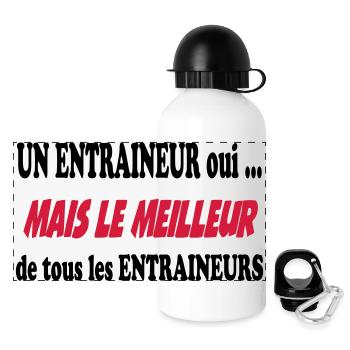 Un entraineur oui ... - Panorama Trinkflasche mit Deckel 500 ml - Weiß - Vorne