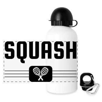 Squash Sport Game Match Champion Victory - Gourde panoramique avec couvercle 500 ml - blanc - Devant
