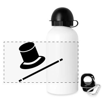 zauberer - Panorama Trinkflasche mit Deckel 500 ml - Weiß - Vorne