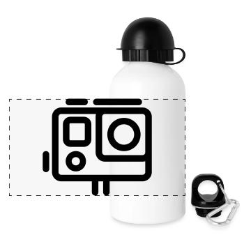Action camera - Gourde panoramique avec couvercle 500 ml - blanc - Devant