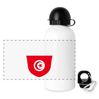 champions_tunisie - Panorama Trinkflasche mit Deckel 500 ml - Weiß - Vorne