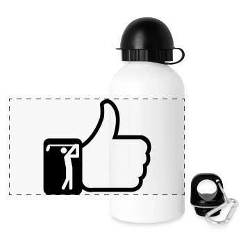 Like golf - Panoramic Thermal Bottle with Lid 500 ml - white - Front