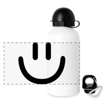 Smiley - Panoramic Thermal Bottle with Lid 500 ml - white - Front