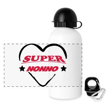 Super nonno 111 - Panoramic Thermal Bottle with Lid 500 ml - white - Front