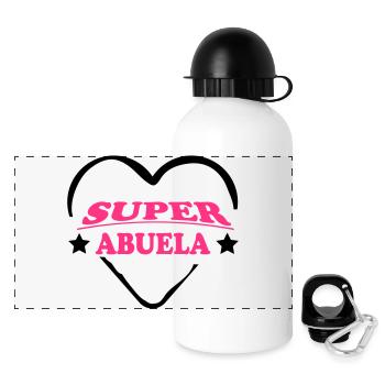 Super abuela 111 - Panorama Trinkflasche mit Deckel 500 ml - Weiß - Vorne