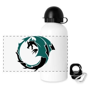 dragon_002 - Panoramic Thermal Bottle with Lid 500 ml - white - Front