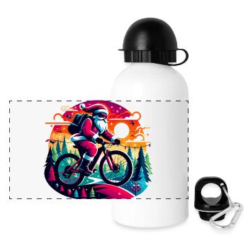 Santa VTT Néon - Gourde panoramique avec couvercle 500 ml - blanc - Devant