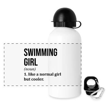 natation - Gourde panoramique avec couvercle 500 ml - blanc - Devant