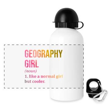 Geography - Panoramic Thermal Bottle with Lid 500 ml - white - Front