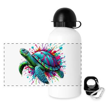 Turtle - Panoramic Thermal Bottle with Lid 500 ml - white - Front