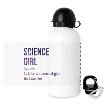 Science - Panoramic Thermal Bottle with Lid 500 ml - white - Front