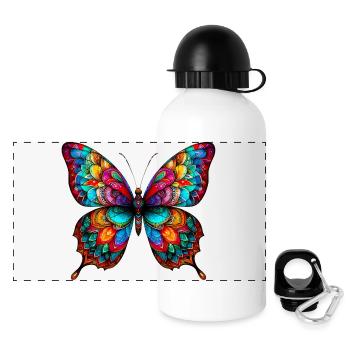 Papillon - Gourde panoramique avec couvercle 500 ml - blanc - Devant