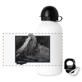 Cervino - Matterhorn - Panoramic Thermal Bottle with Lid 500 ml - white - Front