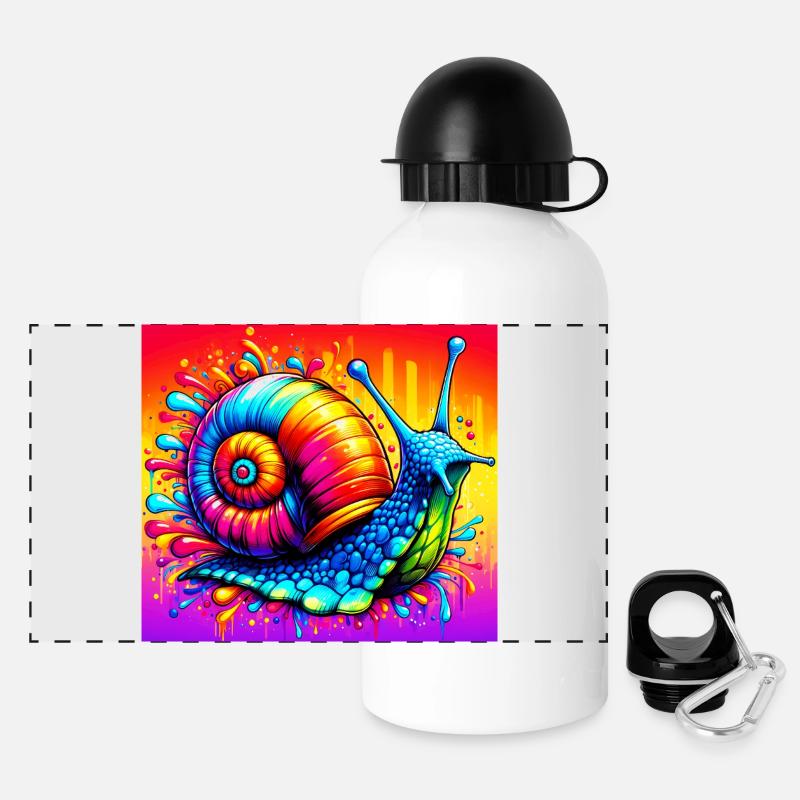 Snail - Panoramic Thermal Bottle with Lid 500 ml - white