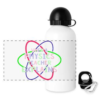 Physique Physicien Physique Étudiant en physique Professeur de physique - Gourde panoramique avec couvercle 500 ml - blanc - Devant