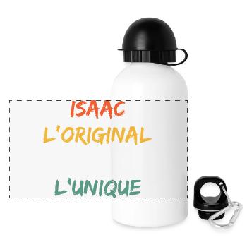Isaac Original Le Vrai L'Unique - Gourde panoramique avec couvercle 500 ml - blanc - Devant