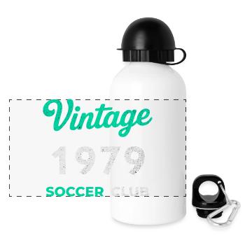 Vintage 1979 – Soccer Club Retro Birth Year - Panoramic Thermal Bottle with Lid 500 ml - white - Front