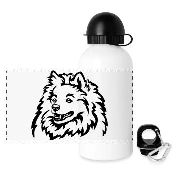Pointed head - Panoramic Thermal Bottle with Lid 500 ml - white - Front