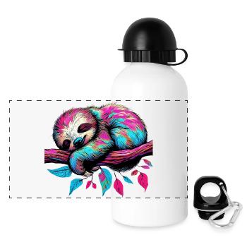 Sloth - Panoramic Thermal Bottle with Lid 500 ml - white - Front