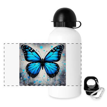 papillon - Gourde panoramique avec couvercle 500 ml - blanc - Devant