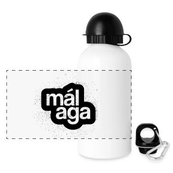 Malaga - Panoramic Thermal Bottle with Lid 500 ml - white - Front