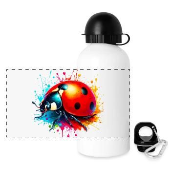 Ladybird - Panoramic Thermal Bottle with Lid 500 ml - white - Front