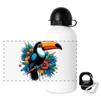 Toucan - Panoramic Thermal Bottle with Lid 500 ml - white - Front