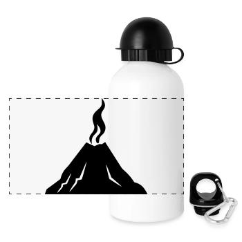 volcano - Panoramic Thermal Bottle with Lid 500 ml - white - Front