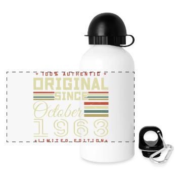 Legendary since October 1968 | October 1968 - Panoramic Thermal Bottle with Lid 500 ml - white - Front