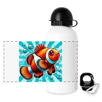 Clownfish - Panoramic Thermal Bottle with Lid 500 ml - white - Front