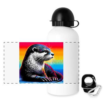 otter - Panoramic Thermal Bottle with Lid 500 ml - white - Front