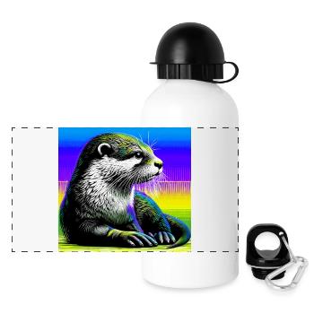 otter - Panoramic Thermal Bottle with Lid 500 ml - white - Front