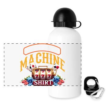 Lucky Slot Machine Casino Gambling Vegas - Gourde panoramique avec couvercle 500 ml - blanc - Devant